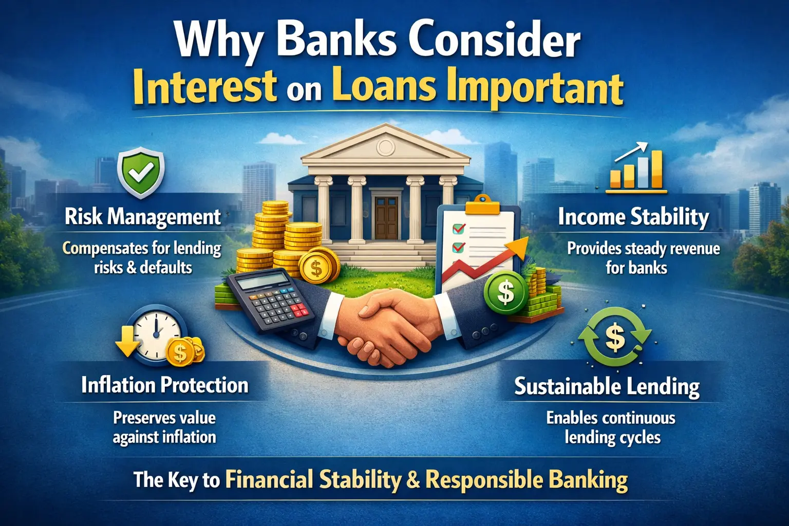 which best explains why banks consider interest on loans to be important