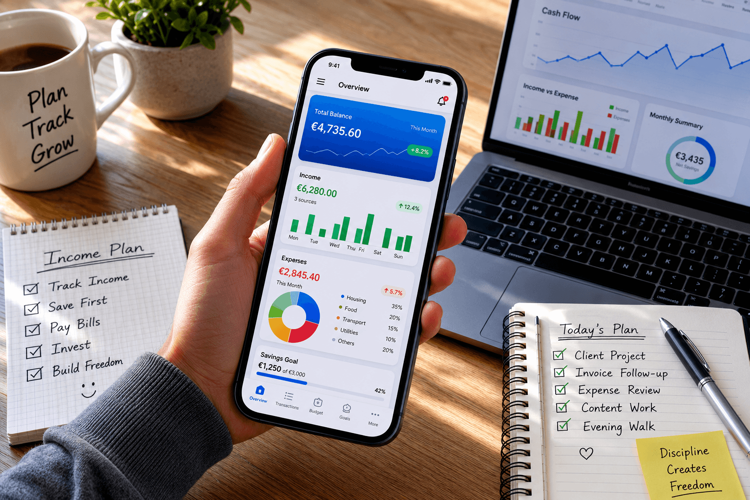 which finance apps help manage irregular income?