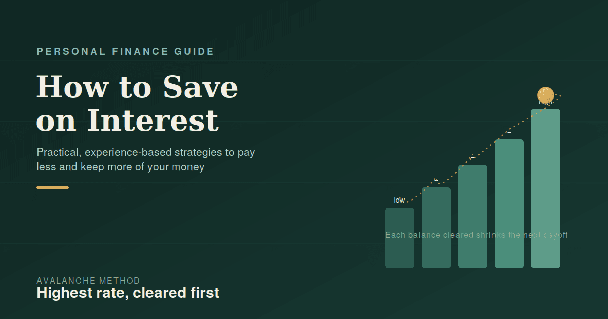 best personal finance tips for saving interest?